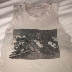 Brandy Melville Vintage Camera Muscle Tee